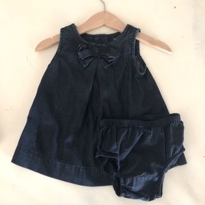 GAP Dark Jean Dress: 3-6 months